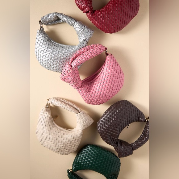 Anthropologie Mini Brigitte Bag Charm by Melie Bianco Cream New Never Used - Picture 3 of 5